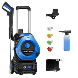 Pressure Washer 3300 PSI Max 2.5 GPM Power Washers Electric Powered Power Washer with 25FT Hose,4 Quick Connect Nozzles and Soap Tank, Car Wash