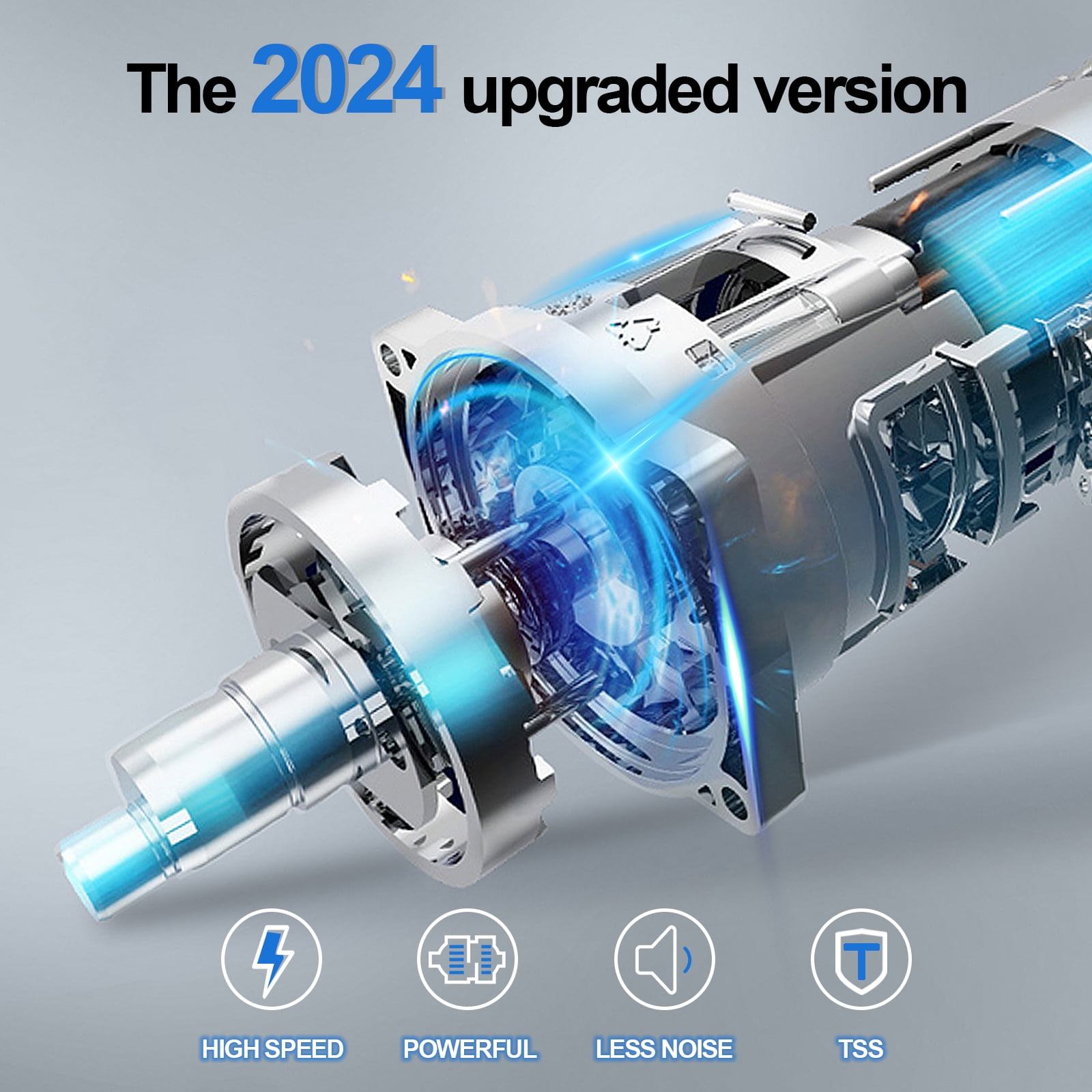 Electric Pressure Washer 3500 Psi Max 2.5 GPM Power Washer with 25 Ft Hose, Nozzle, Soap Tank Car Wash Car/Patio/Pool Clean, Blue - Image 3