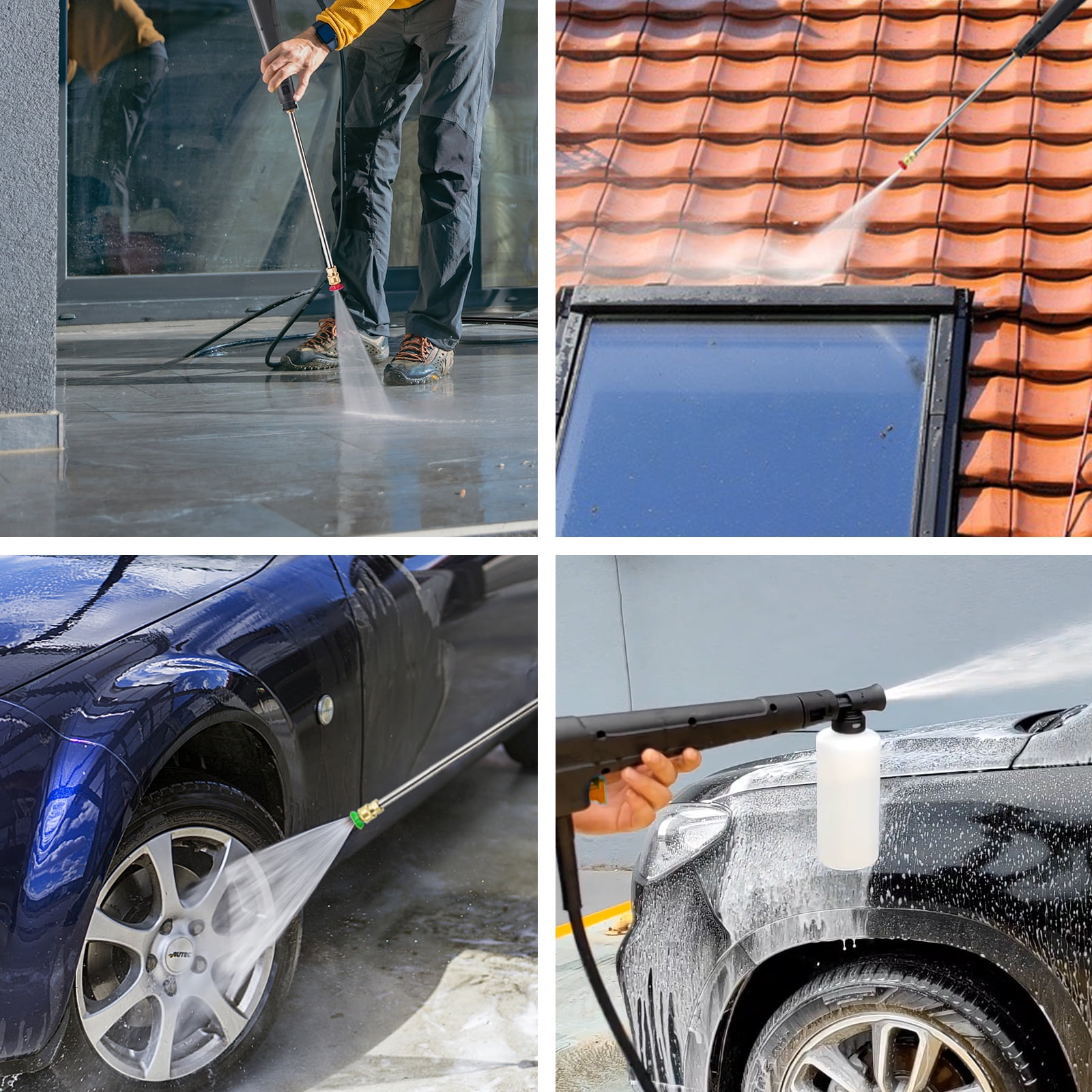 Electric Pressure Washer 4000PSI Max 2.6 GPM, Car Wash Machine Ideal Cleaning for Garden, 110 volts 16.5 lb - Image 5