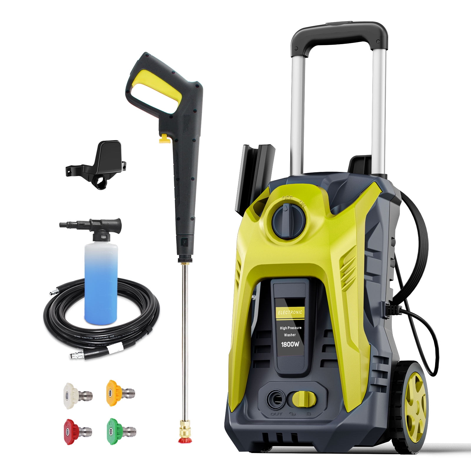 Electric Pressure Washer 4000PSI Max 2.6 GPM, Car Wash Machine Ideal Cleaning for Garden, 110 volts 16.5 lb